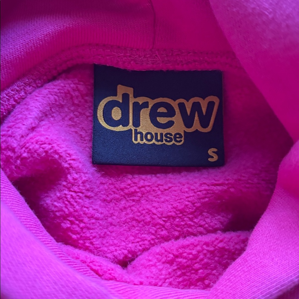 Drew House Vibrant Pink Hoodie Sweatshirt Small - Picture 4 of 5